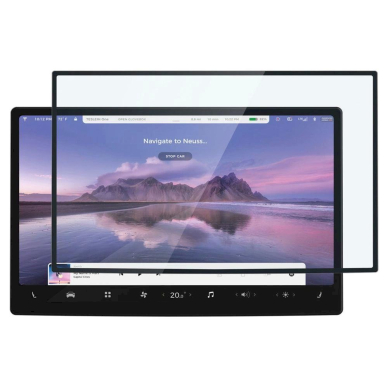 Apsauginis stiklas Spigen GLAS.TR EZ FIT TESLA MODEL X 2022 / MODEL S 2021 – juodas 4