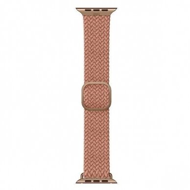Apyrankė UNIQ pasek Aspen Apple Watch 44/42/45mm Series 4/5/6/7/8/9/SE/SE2 Braided Rudas 5