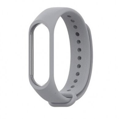 Apyrankės dirželis skirtas Xiaomi Mi Band 5/6 pilkas Apyrankės dirželis skirtas Xiaomi Mi Band 5/6 pilkas