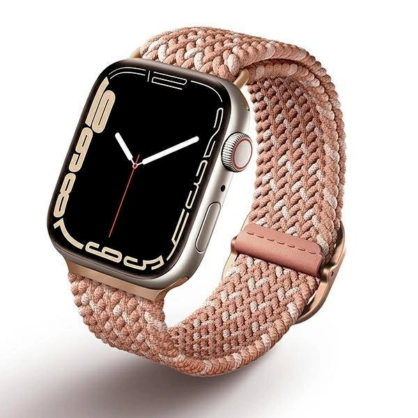 Apyrankė UNIQ pasek Aspen Apple Watch 40/38/41mm Series 4/5/6/7/8/9/SE/SE2 Braided DE /citrus rožinis Apyrankė UNIQ pasek Aspen Apple Watch 40/38/41mm Series 4/5/6/7/8/9/SE/SE2 Braided DE /citrus rožinis