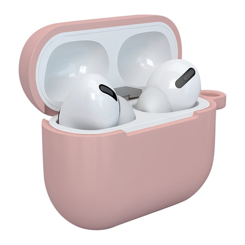 Dėklas ausinėms soft silicone earphones Apple AirPods 3 Rožinis (case D) 1 Dėklas ausinėms soft silicone earphones Apple AirPods 3 Rožinis (case D) 1