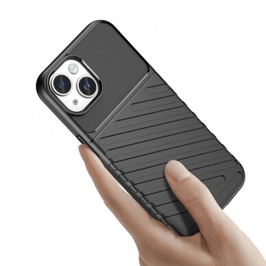 Dėklas Thunder iPhone 15 Plus - Juodas 2 Dėklas Thunder iPhone 15 Plus - Juodas 2