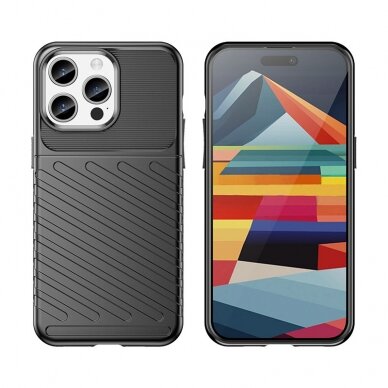 Dėklas Thunder iPhone 15 Pro Max - Mėlynas 4 Dėklas Thunder iPhone 15 Pro Max - Mėlynas 4