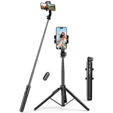 Asmenukių lazda Ugreen LP586 su trikojo funkcija – juoda