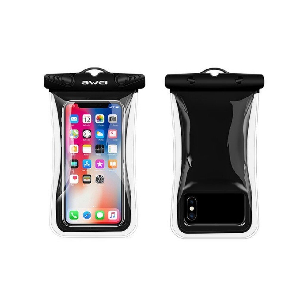 Atsparus vandeniui dėklas Awei X34 juodas Atsparus vandeniui dėklas Awei X34 juodas