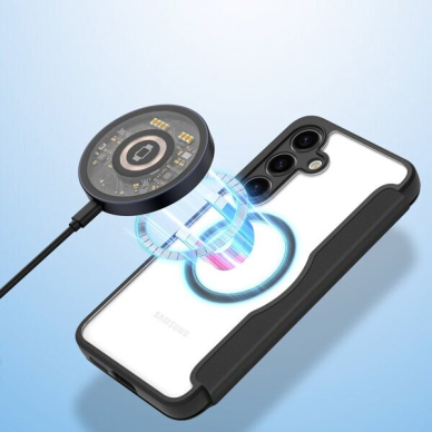 Atverčiamas dėklas Dux Ducis Skin X Pro Samsung S24+ magnetic ring and flap - Juodas 2 Atverčiamas dėklas Dux Ducis Skin X Pro Samsung S24+ magnetic ring and flap - Juodas 2