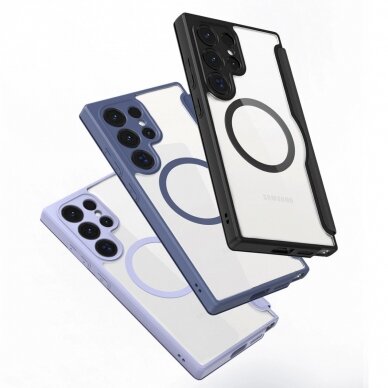 Atverčiamas dėklas Dux Ducis Skin X Pro Samsung S24 Ultra magnetic ring and flap - Juodas 2 Atverčiamas dėklas Dux Ducis Skin X Pro Samsung S24 Ultra magnetic ring and flap - Juodas 2