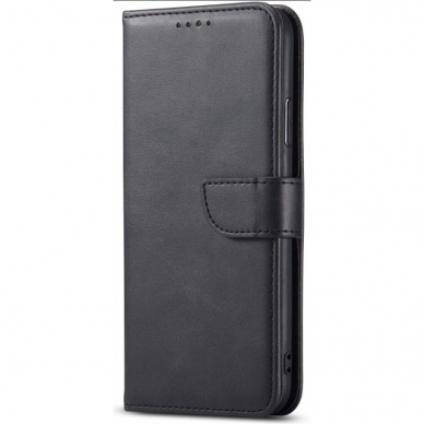Atverčiamas dėklas eko odos Wallet Samsung A145 A14 4G/A146 A14 5G juodas Atverčiamas dėklas eko odos Wallet Samsung A145 A14 4G/A146 A14 5G juodas