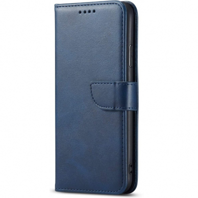 Atverčiamas dėklas eko odos Wallet Samsung A515 A51 mėlynas