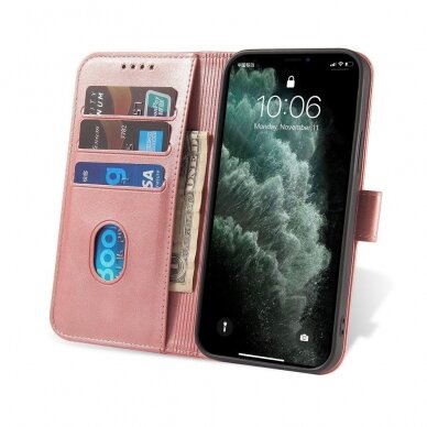 Atverčiamas dėklas Magnet Case elegant Xiaomi Redmi Note 11 Pro+ 5G (China) / 11 Pro 5G (China) / Mi11i HyperCharge / Poco X4 NFC 5G rožinis 7