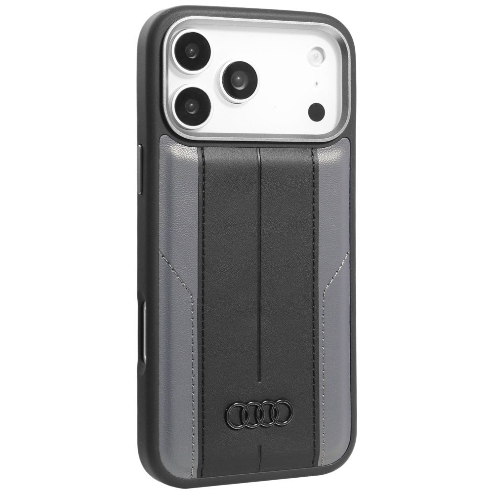 iPhone 17 Pro Max dėklas Audi A6 Synthetic Leather, MagSafe – juodas 1 iPhone 17 Pro Max dėklas Audi A6 Synthetic Leather, MagSafe – juodas 1