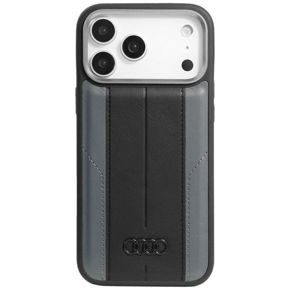 iPhone 17 Pro Max dėklas Audi A6 Synthetic Leather, MagSafe – juodas iPhone 17 Pro Max dėklas Audi A6 Synthetic Leather, MagSafe – juodas
