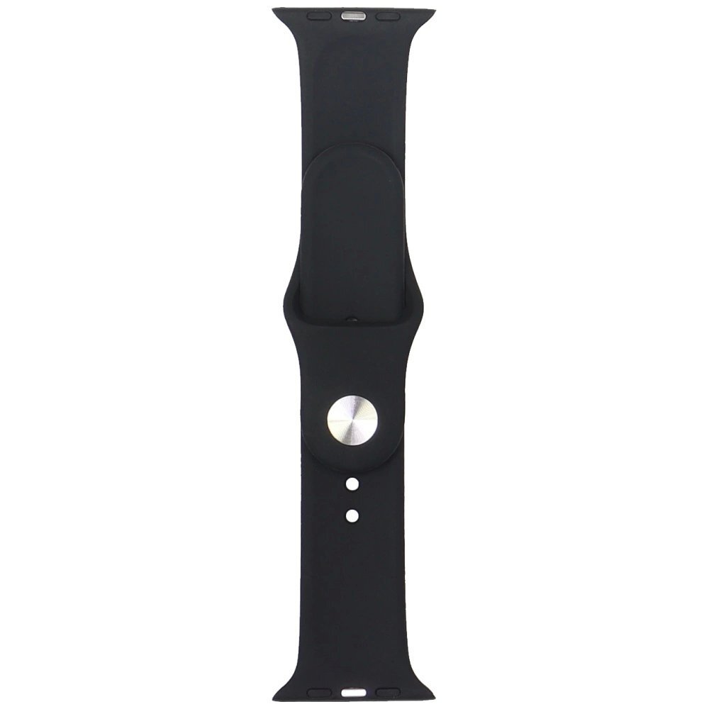 Apple Watch 44 / 45 / 46 / 49 mm Audi geometrinio rašto silikoninis dirželis – juodas 1 Apple Watch 44 / 45 / 46 / 49 mm Audi geometrinio rašto silikoninis dirželis – juodas 1