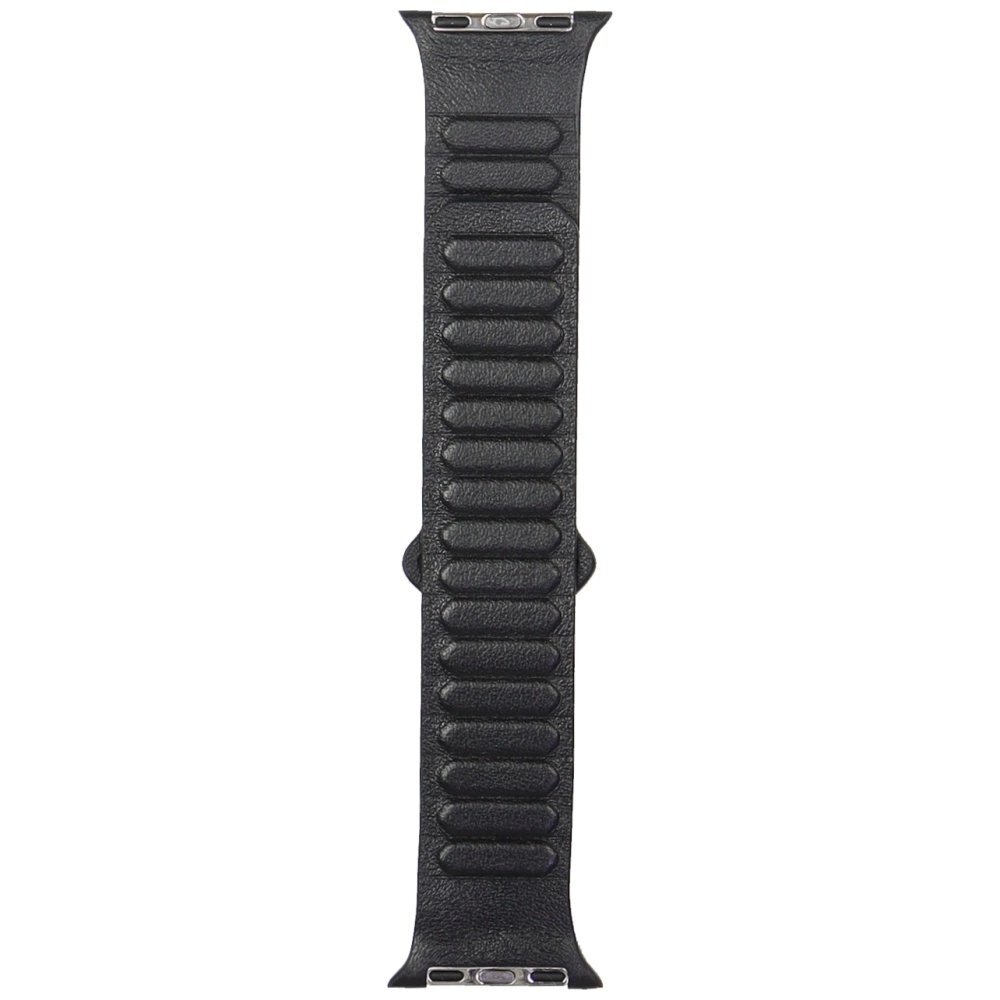 Apple Watch 40 / 41 / 42 mm Audi logotipuotas natūralios odos magnetinis dirželis – juodas 1 Apple Watch 40 / 41 / 42 mm Audi logotipuotas natūralios odos magnetinis dirželis – juodas 1