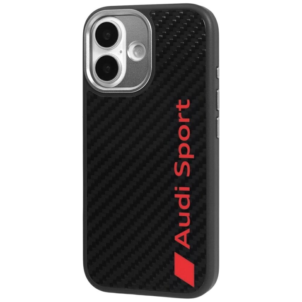 iPhone 17 dėklas Audi R8 Carbon Fiber, MagSafe – juodas 2 iPhone 17 dėklas Audi R8 Carbon Fiber, MagSafe – juodas 2