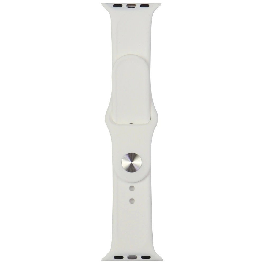 Apple Watch 40 / 41 / 42 mm Audi Sport Red Logo silikoninis dirželis – baltas 1