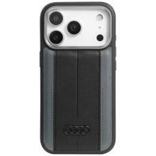 iPhone 17 Pro dėklas Audi A6 Synthetic Leather, MagSafe – juodas
