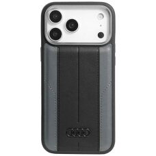 iPhone 17 Pro Max dėklas Audi A6 Synthetic Leather, MagSafe – juodas