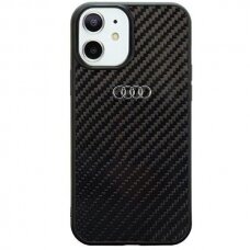 Dėklas Audi Carbon Fiber iPhone 11 / Xr Juodas AU-TPUPCIP11-R8/D2-BK