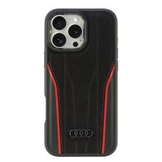 Audi Genuine Odinis MagSafe iPhone 16 Pro Max 6.9&quot; Juodas-Raudonas hardcase AU-TPUPCMIP16PM-R8/D3-RD