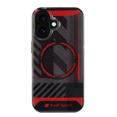 Audi IML Sport MagSafe iPhone 16 6.1&quot; Juodas/Juodas hardcase AUS-IMLMIP16-RSQ/D2-BK