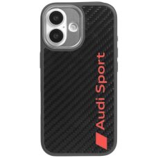 iPhone 17 dėklas Audi R8 Carbon Fiber, MagSafe – juodas