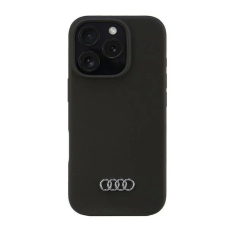 Audi Silikoninis Dėklas iPhone 16 Pro 6.3&quot; Juodas/Juodas hardcase AU-LSRIP16P-Q3/D1-BK