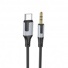Audio kabelis Borofone BL19 USB-C to 3,5mm juodas