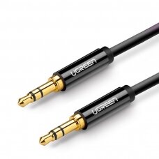 Audio kabelis Ugreen AV112 3,5mm to 3,5mm 1.0m juodas