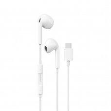 Ausinės Dudao in-ear headphones USB Type-C connector Baltos (X14PROT) NDRX65
