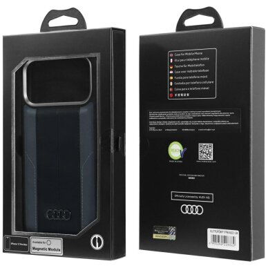 iPhone 17 Pro Max dėklas Audi A6 Synthetic Leather, MagSafe – juodas 7 iPhone 17 Pro Max dėklas Audi A6 Synthetic Leather, MagSafe – juodas 7