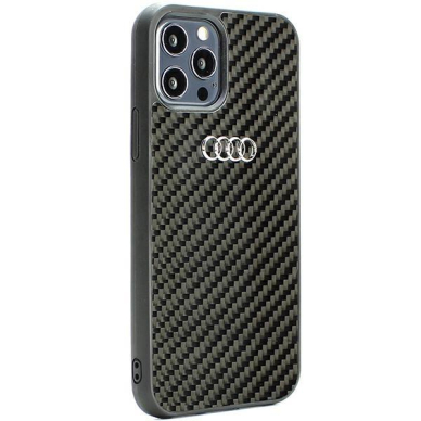 Dėklas Audi Carbon Fiber iPhone 12/12 Pro Juodas AU-TPUPCIP12P-R8/D2-BK 1 Dėklas Audi Carbon Fiber iPhone 12/12 Pro Juodas AU-TPUPCIP12P-R8/D2-BK 1