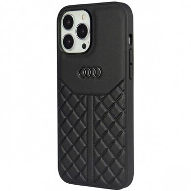 Dėklas Audi Genuine Leather iPhone 13 Pro Max Juodas AU-TPUPPCIP13PM-Q8/D1-BK 2 Dėklas Audi Genuine Leather iPhone 13 Pro Max Juodas AU-TPUPPCIP13PM-Q8/D1-BK 2