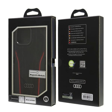 Audi Genuine Odinis MagSafe iPhone 16 Pro Max 6.9&quot; Juodas-Raudonas hardcase AU-TPUPCMIP16PM-R8/D3-RD 6