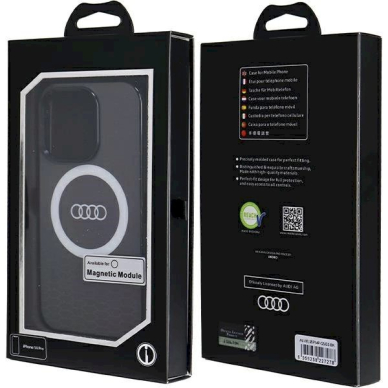 Originalus Audi dėklas IML Big Logo MagSafeiPhone 14 Pro - Juodas 6 Originalus Audi dėklas IML Big Logo MagSafeiPhone 14 Pro - Juodas 6