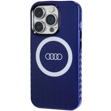 Originalus Audi dėklas IML Big Logo MagSafeiPhone 14 Pro - mėlynas 1 Originalus Audi dėklas IML Big Logo MagSafeiPhone 14 Pro - mėlynas 1