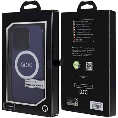 Originalus Audi dėklas IML Big Logo MagSafeiPhone 14 Pro - mėlynas 6 Originalus Audi dėklas IML Big Logo MagSafeiPhone 14 Pro - mėlynas 6