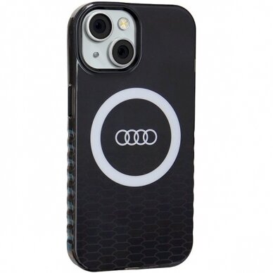 Originalus Audi dėklas IML Big Logo MagSafeiPhone 15 / 14 / 13 - Juodas 5 Originalus Audi dėklas IML Big Logo MagSafeiPhone 15 / 14 / 13 - Juodas 5