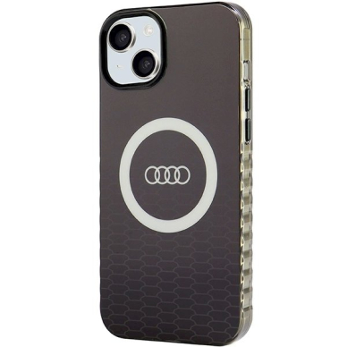 Originalus Audi dėklas IML Big Logo MagSafeiPhone 15 Plus / 14 Plus - Juodas 1 Originalus Audi dėklas IML Big Logo MagSafeiPhone 15 Plus / 14 Plus - Juodas 1