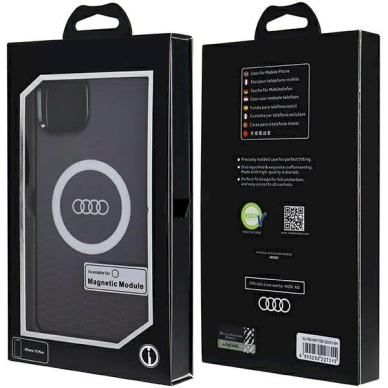 Originalus Audi dėklas IML Big Logo MagSafeiPhone 15 Plus / 14 Plus - Juodas 6 Originalus Audi dėklas IML Big Logo MagSafeiPhone 15 Plus / 14 Plus - Juodas 6