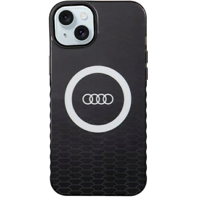 Originalus Audi dėklas IML Big Logo MagSafeiPhone 15 Plus / 14 Plus - Juodas Originalus Audi dėklas IML Big Logo MagSafeiPhone 15 Plus / 14 Plus - Juodas