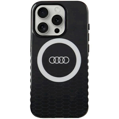 Originalus Audi dėklas IML Big Logo MagSafeiPhone 15 Pro - Juodas Originalus Audi dėklas IML Big Logo MagSafeiPhone 15 Pro - Juodas