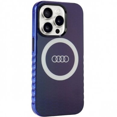 Originalus Audi dėklas IML Big Logo MagSafeiPhone 15 Pro - mėlynas 5 Originalus Audi dėklas IML Big Logo MagSafeiPhone 15 Pro - mėlynas 5