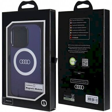 Originalus Audi dėklas IML Big Logo MagSafeiPhone 15 Pro - mėlynas 6 Originalus Audi dėklas IML Big Logo MagSafeiPhone 15 Pro - mėlynas 6