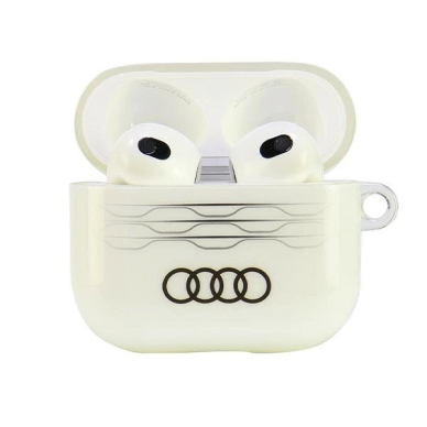 Audi IML Geometric Pattern AirPods 3 Dėklas - Baltas 1