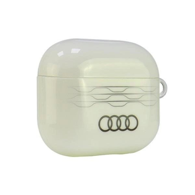 Audi IML Geometric Pattern AirPods 3 Dėklas - Baltas 3 Audi IML Geometric Pattern AirPods 3 Dėklas - Baltas 3
