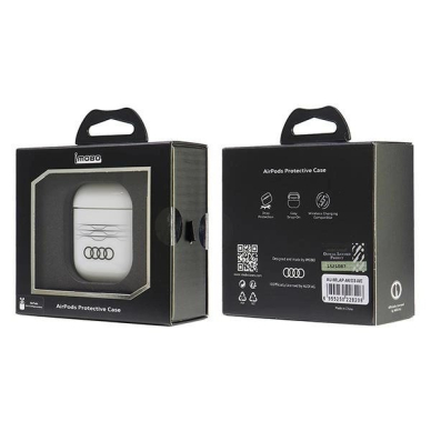 Audi IML Geometric Pattern Dėklas skirtas AirPods 1 / 2 - Baltas 5 Audi IML Geometric Pattern Dėklas skirtas AirPods 1 / 2 - Baltas 5