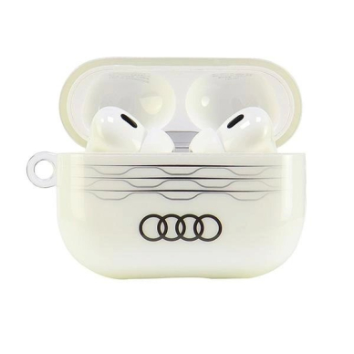 Audi IML Geometric Pattern Dėklas skirtas AirPods Pro 2 - Baltas 1