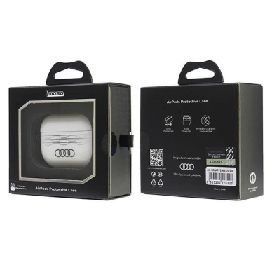 Audi IML Geometric Pattern Dėklas skirtas AirPods Pro 2 - Baltas 5 Audi IML Geometric Pattern Dėklas skirtas AirPods Pro 2 - Baltas 5