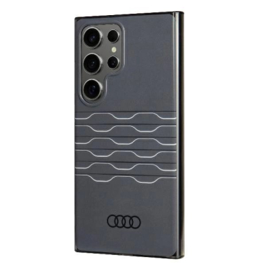 Audi IML Geometric Pattern Dėklas S24 Ultra S928 Juodas/Juodas hardcase AU-IMLS24U-A6/D3-BK 2